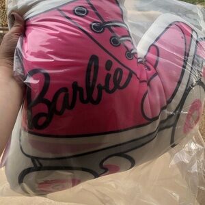 Barbie Pink and White Roller Skate Pillow